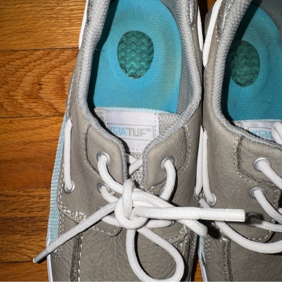 XTRATUF Women's Boat Deck Shoes Gray Blue Sliders Casual Everyday Woman’s Sz 10 - Picture 8 of 9